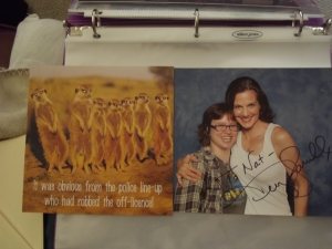 Card and Terry Farrell signed Photo Op